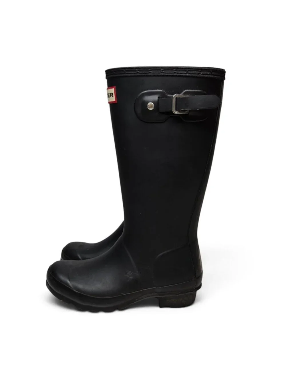 Hunter Tall Rain Boot Youth Black Weatherproof Waterproof Outdoor Water 1 B 2G